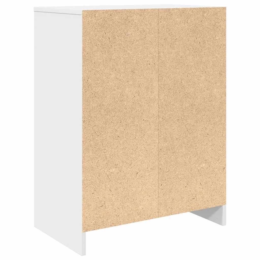 Shoe Cabinet White 57x34x76 cm Engineered Wood