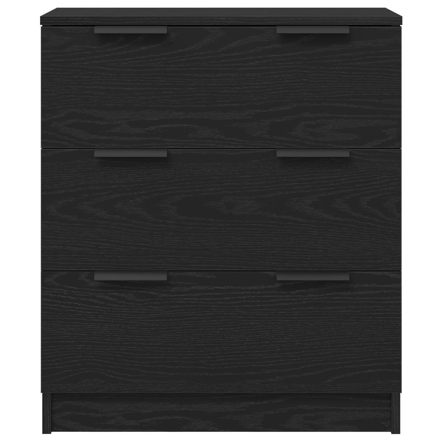 Sideboard with Drawer Black Oak 60 x 30 x 70 cm Engineered Wood