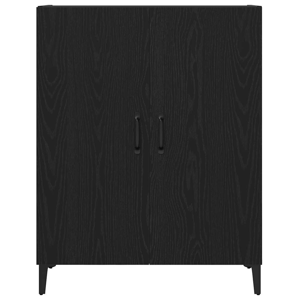 Sideboard Black Oak 69.5x34x90 cm Engineered Wood
