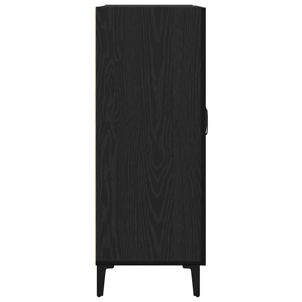 Sideboard Black Oak 69.5x34x90 cm Engineered Wood