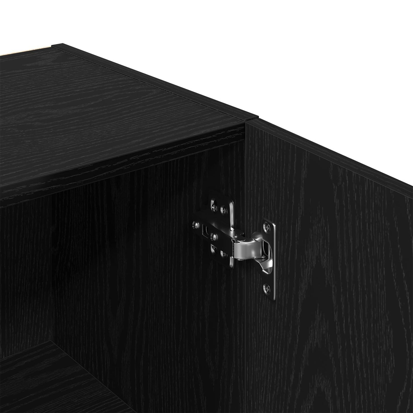 Bathroom Cabinet Black oak 32 x 34 x 188.5 cm Engineered Wood
