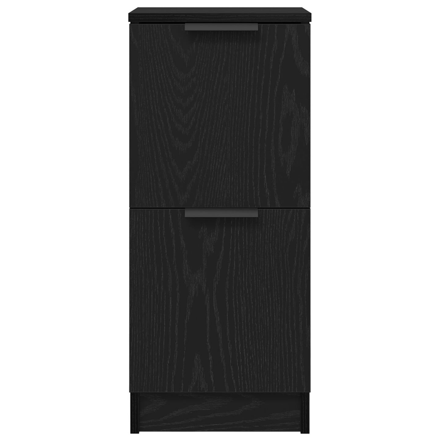 Sideboard 2 pcs Black oak 30 x 30 x 70 cm Engineered Wood