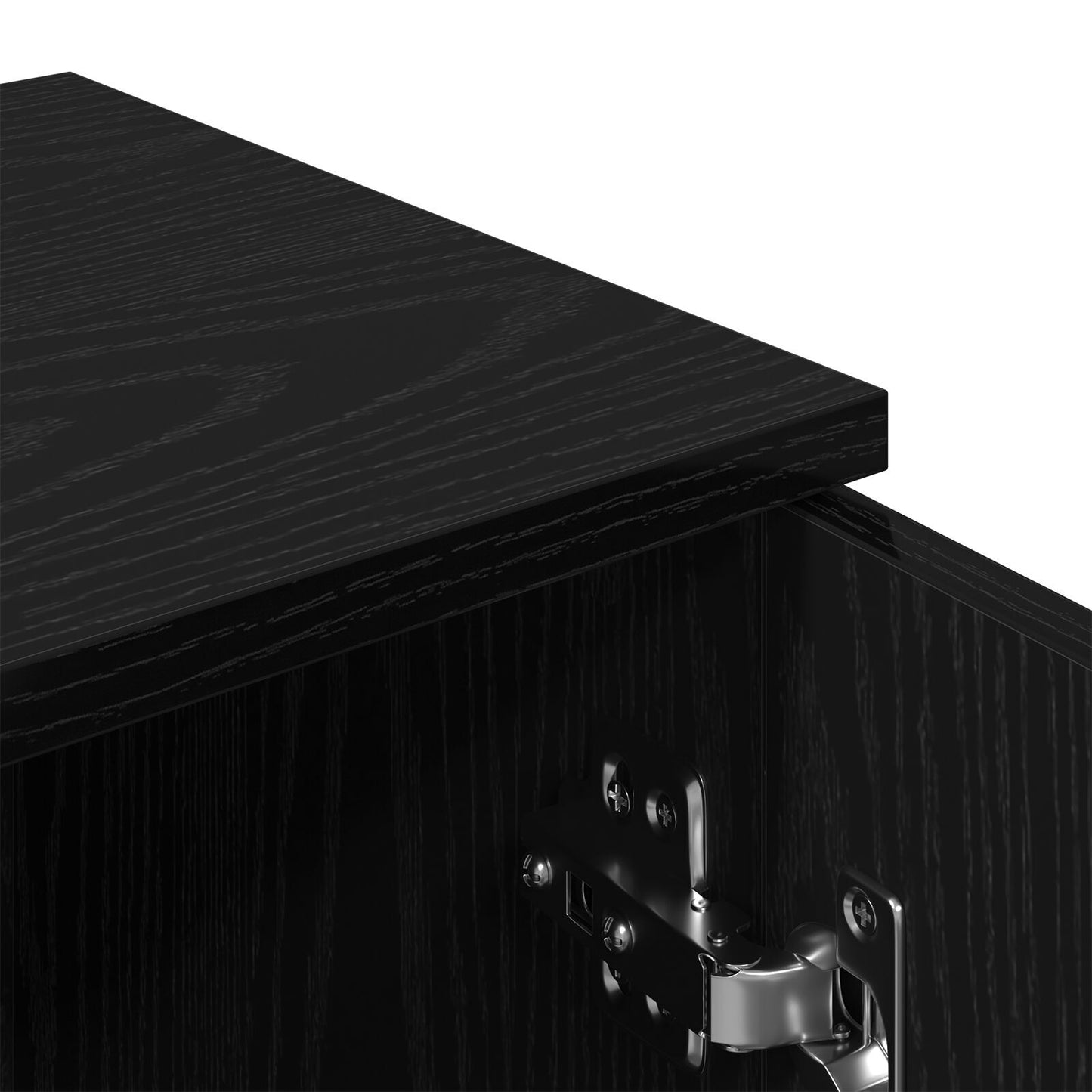 Sideboard 2 pcs Black oak 30 x 30 x 70 cm Engineered Wood