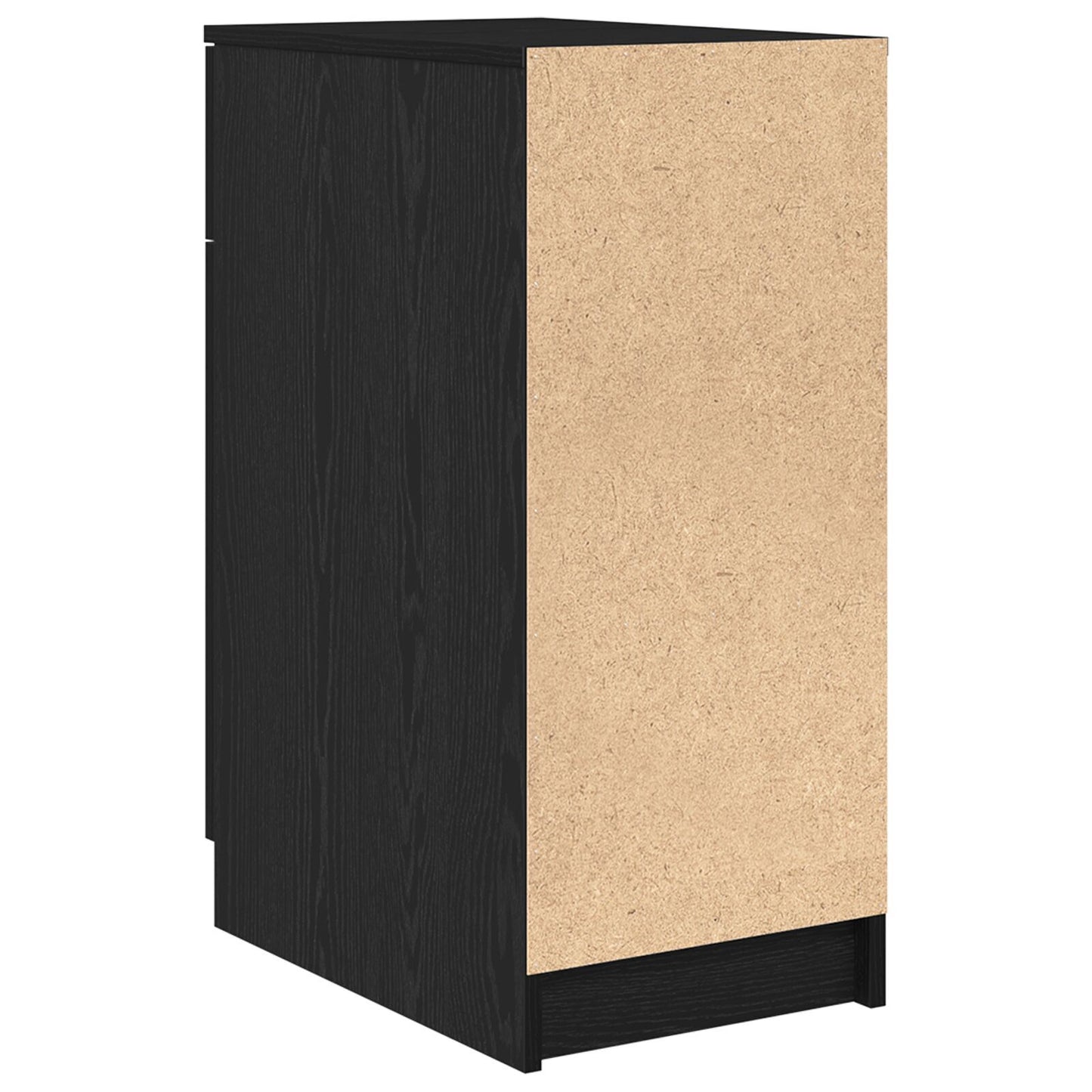 Office Cabinet Black Oak 33 x 50 x 75 cm Engineered Wood