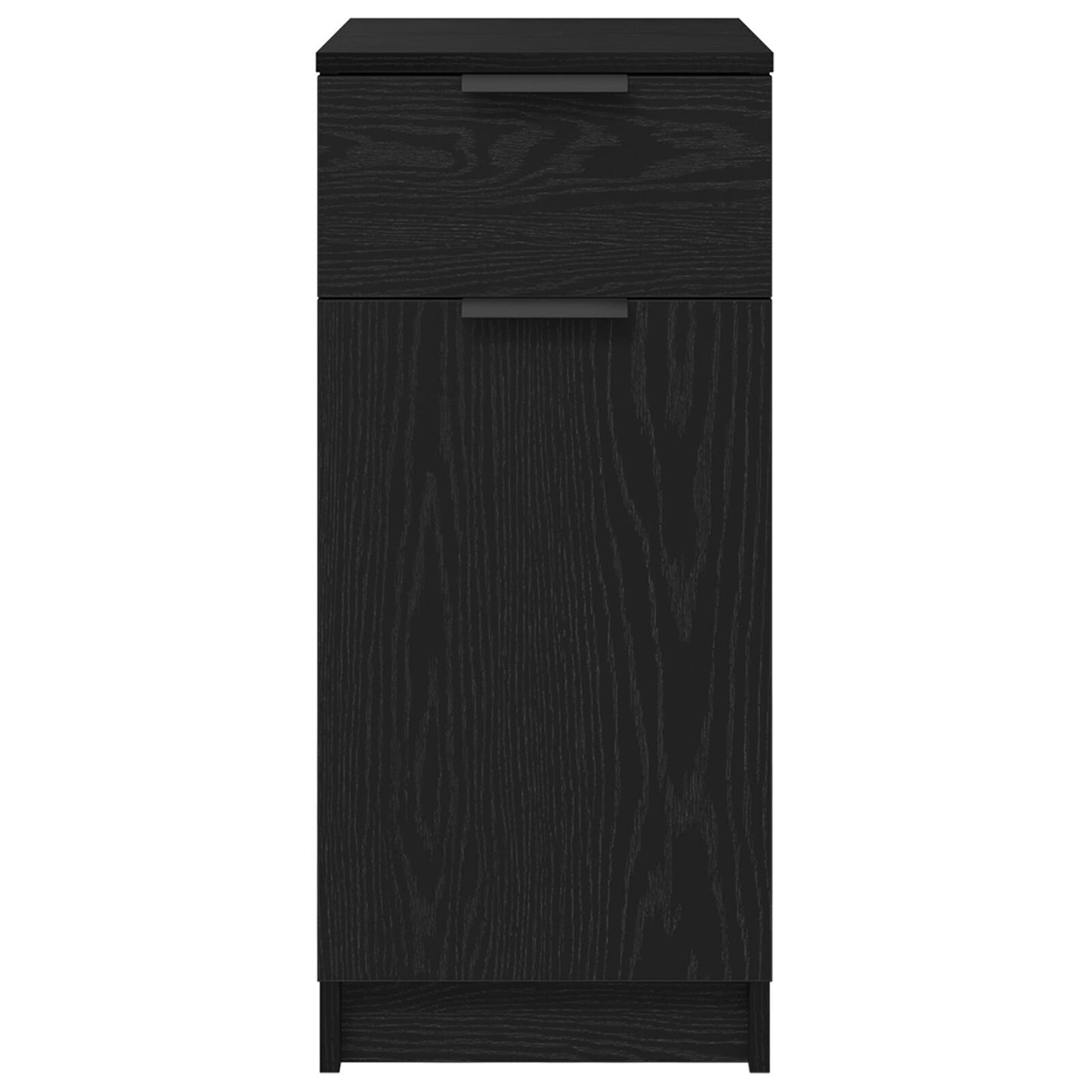 Office Cabinet Black Oak 33 x 50 x 75 cm Engineered Wood