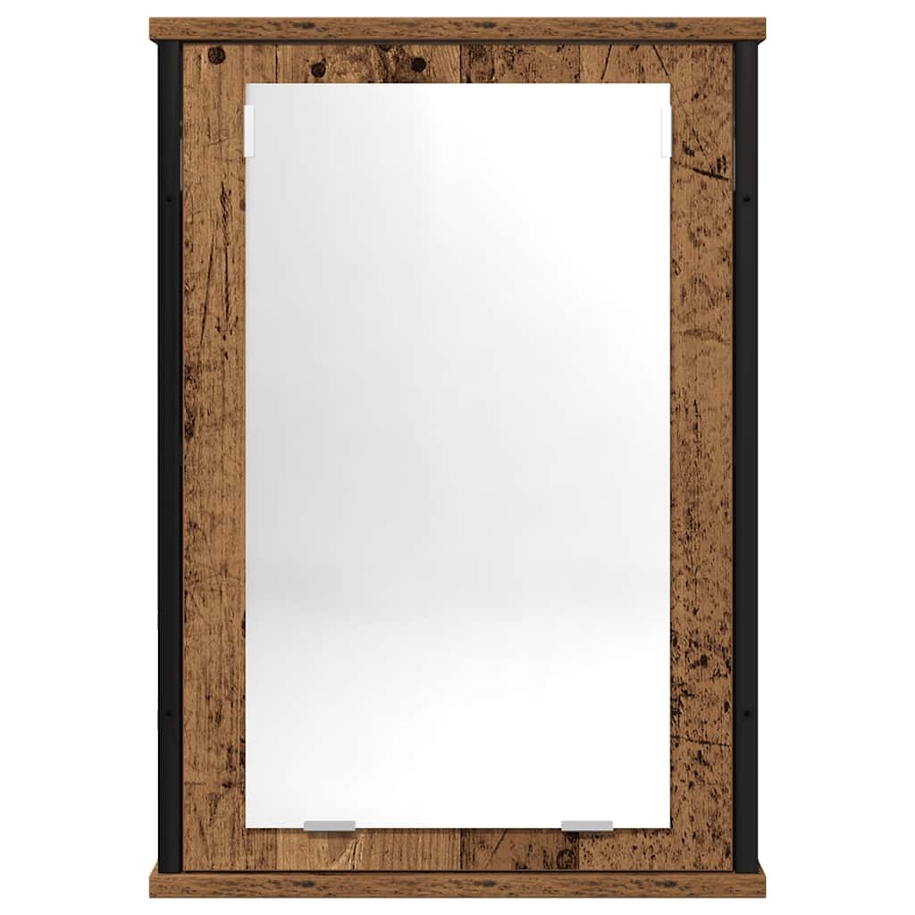 Bathroom Mirror Cabinet Old Wood 42x12x60 cm Engineered Wood