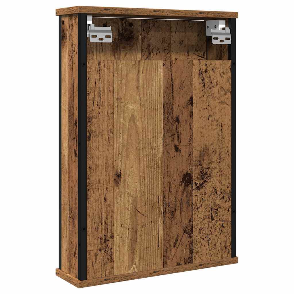 Bathroom Mirror Cabinet Old Wood 42x12x60 cm Engineered Wood