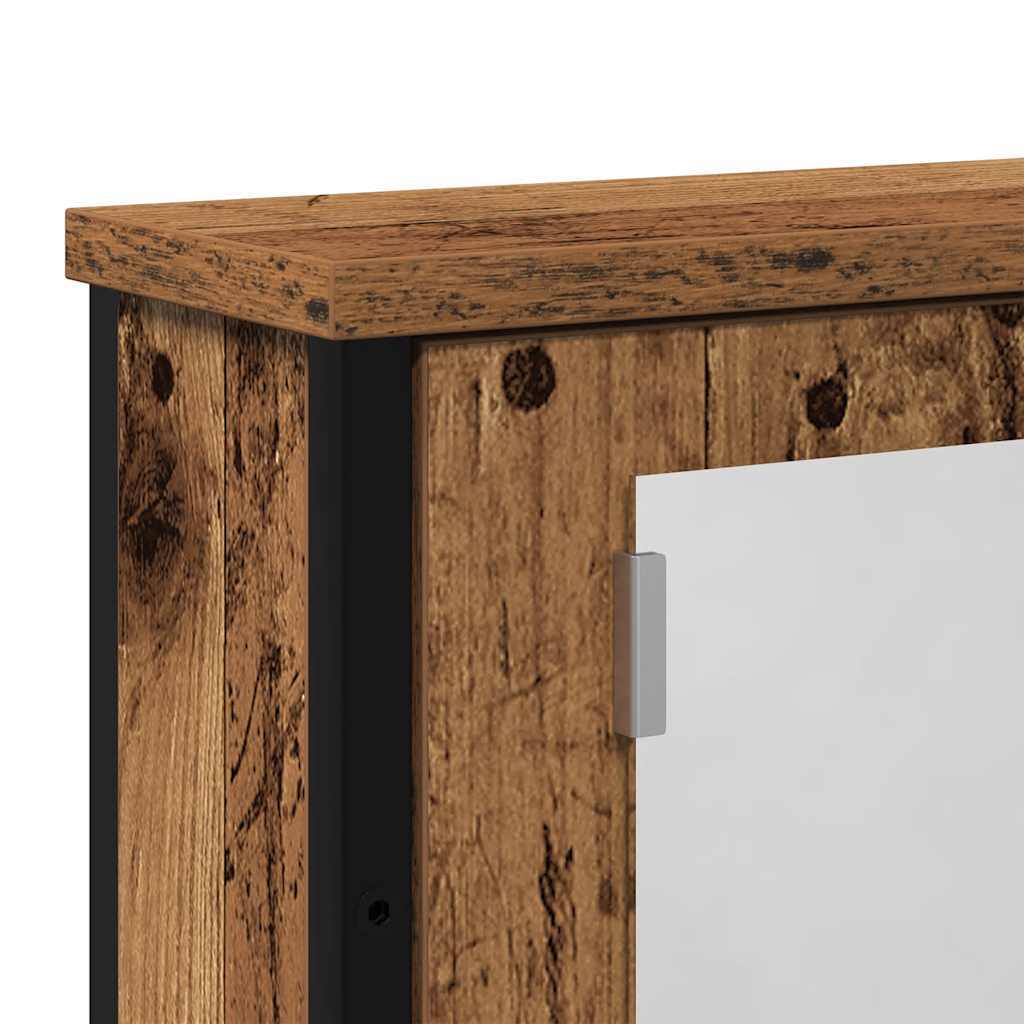 Bathroom Mirror Cabinet Old Wood 42x12x60 cm Engineered Wood