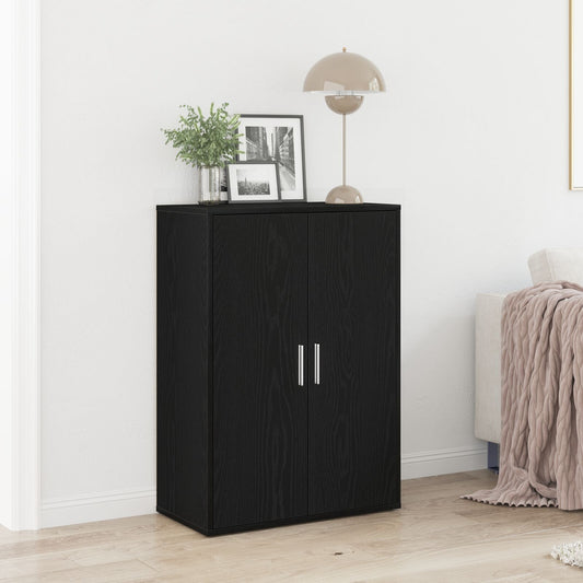 Sideboard Black oak 60 x 31 x 84 cm Engineered wood