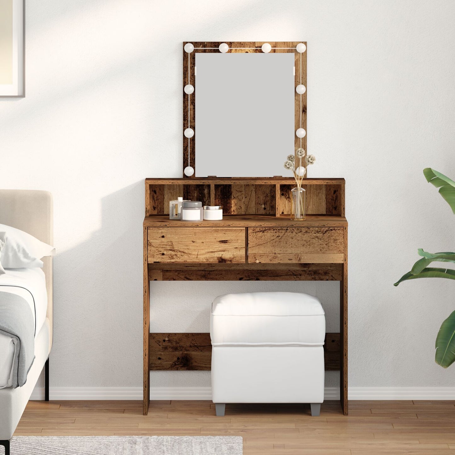 Dressing Table Old Wood 80 x 41 x 144.5 cm Engineered wood