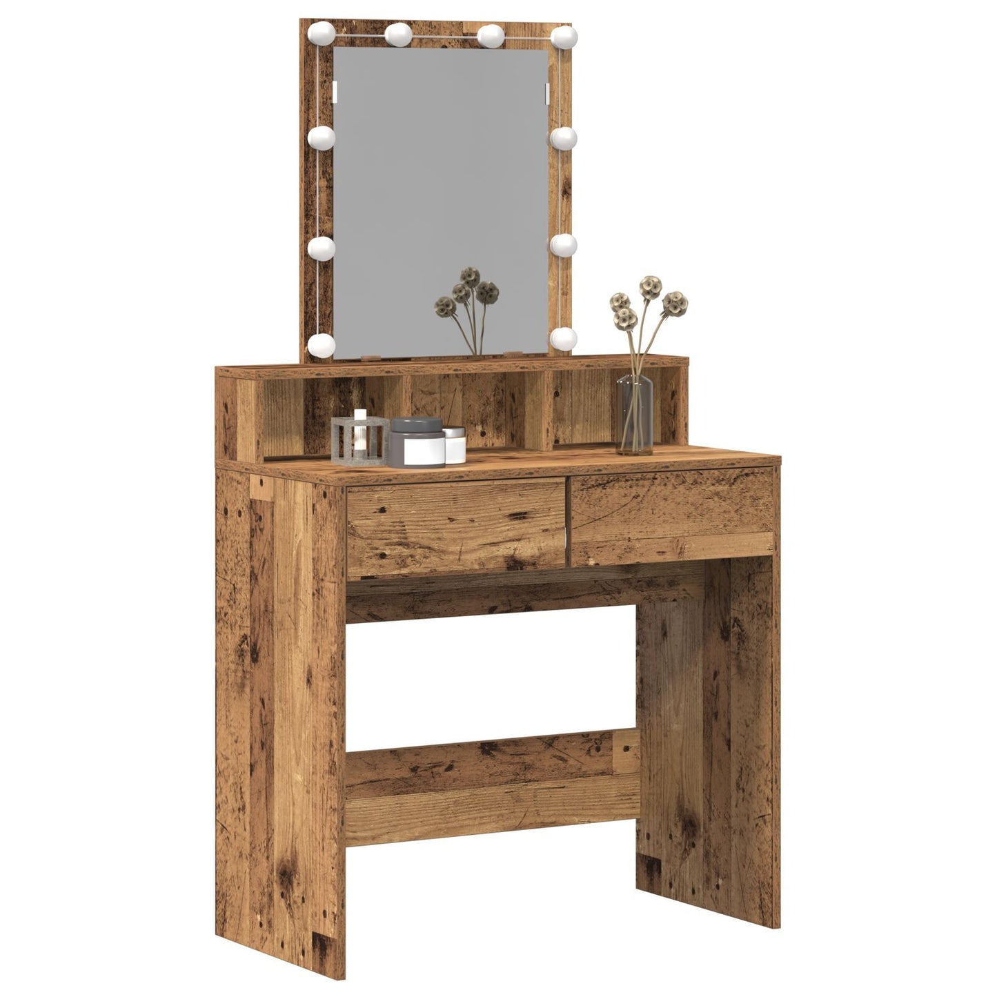 Dressing Table Old Wood 80 x 41 x 144.5 cm Engineered wood