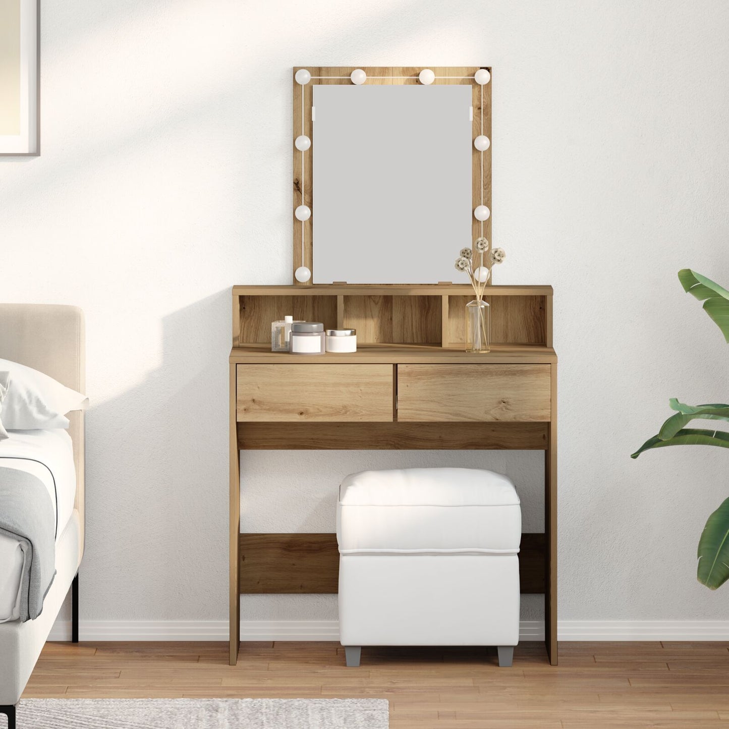 Dressing Table Artisan oak 80 x 41 x 144.5 cm Engineered wood
