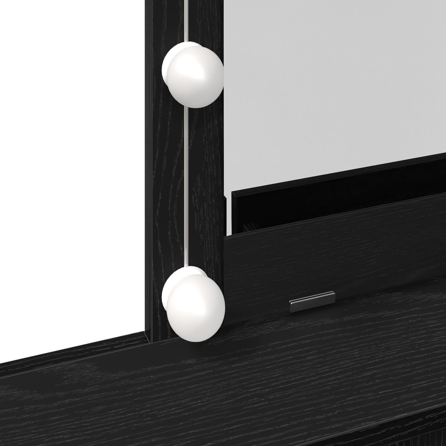 Dressing Table Black oak 80 x 41 x 144.5 cm Engineered wood