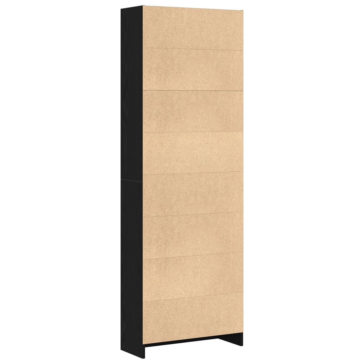 Bookshelf Black Oak 60 x 24 x 176 cm Engineered Wood