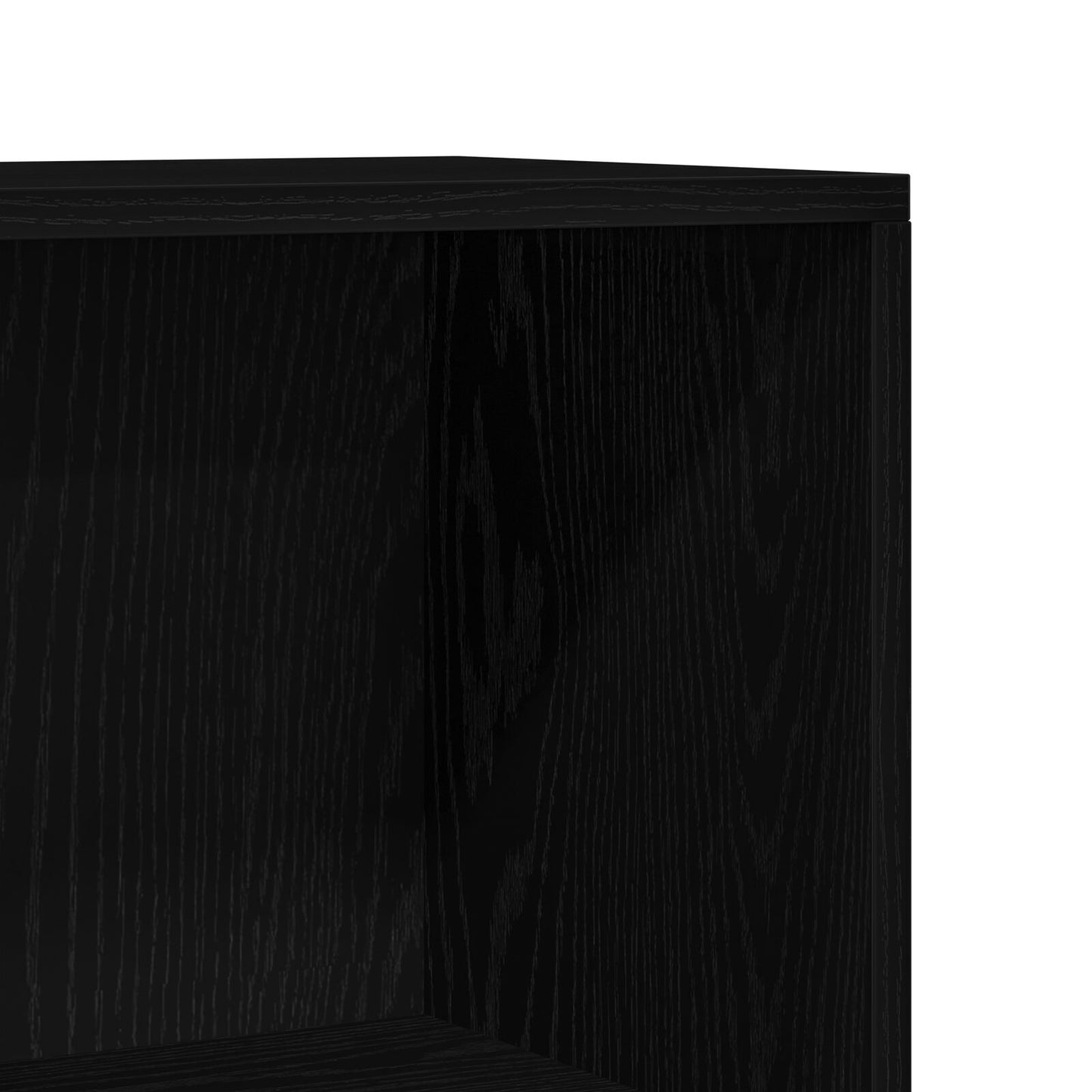 Bookshelf Black Oak 60 x 24 x 176 cm Engineered Wood