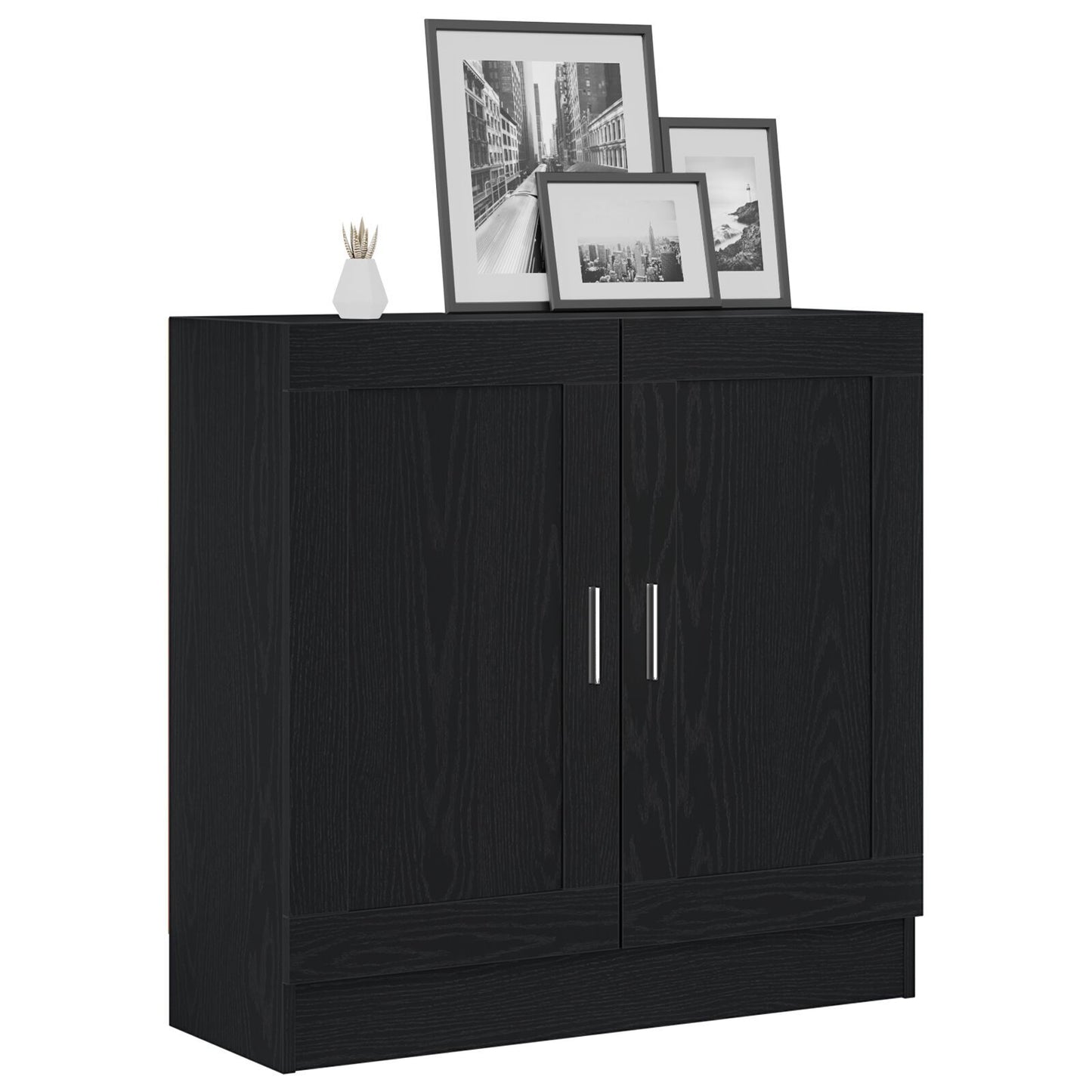 Book Cabinet Black oak 82.5 x 30.5 x 80 cm Engineered wood