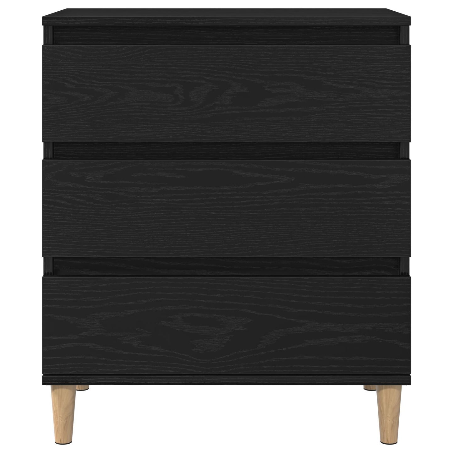 Sideboard with Drawer Black Oak 60 x 35 x 70 cm Engineered wood