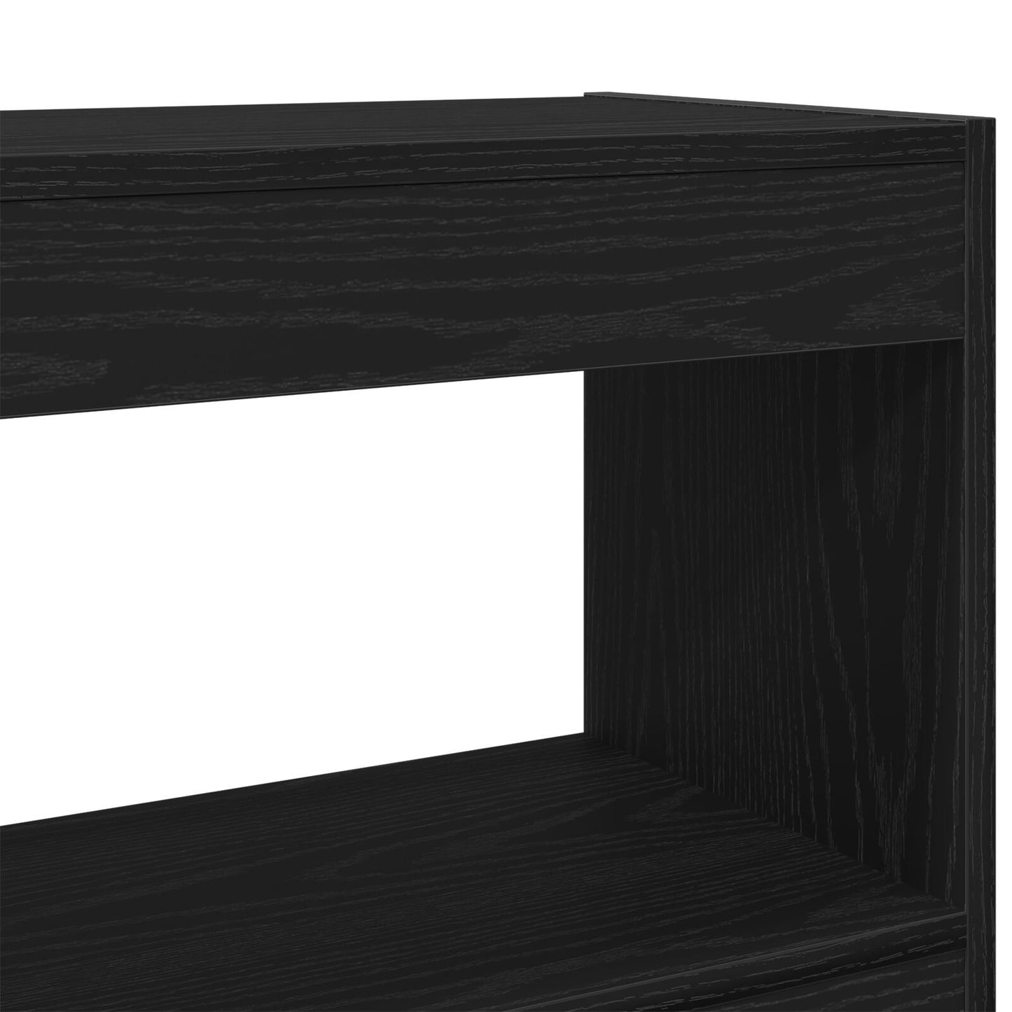 Bookcase Black oak 100 x 30 x 72 cm Engineered Wood