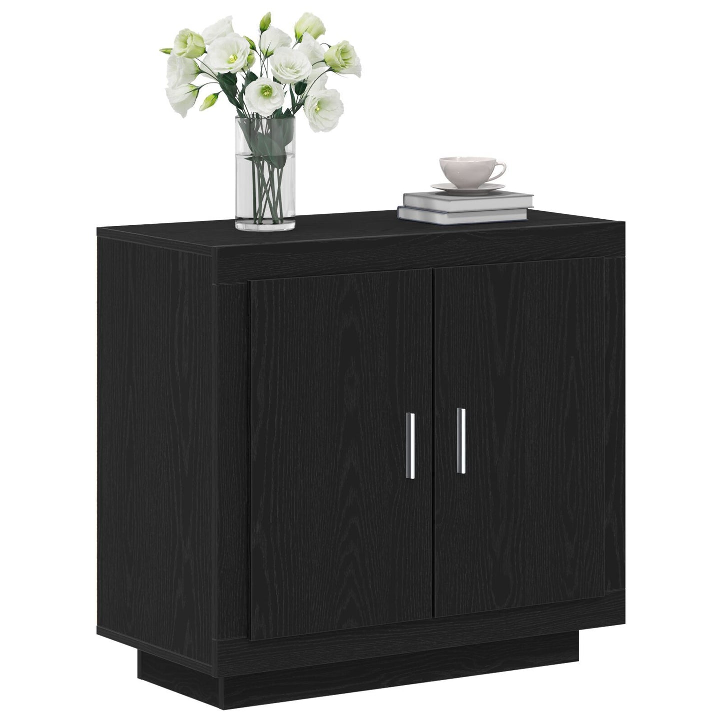 Sideboard Black 80 x 40 x 75 cm Engineered wood