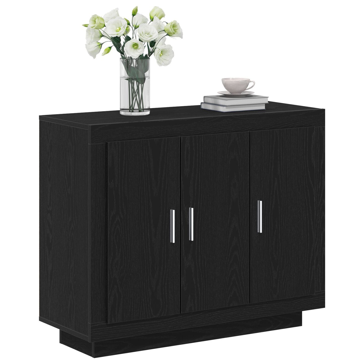 Sideboard Black 92 x 35 x 75 cm Engineered wood