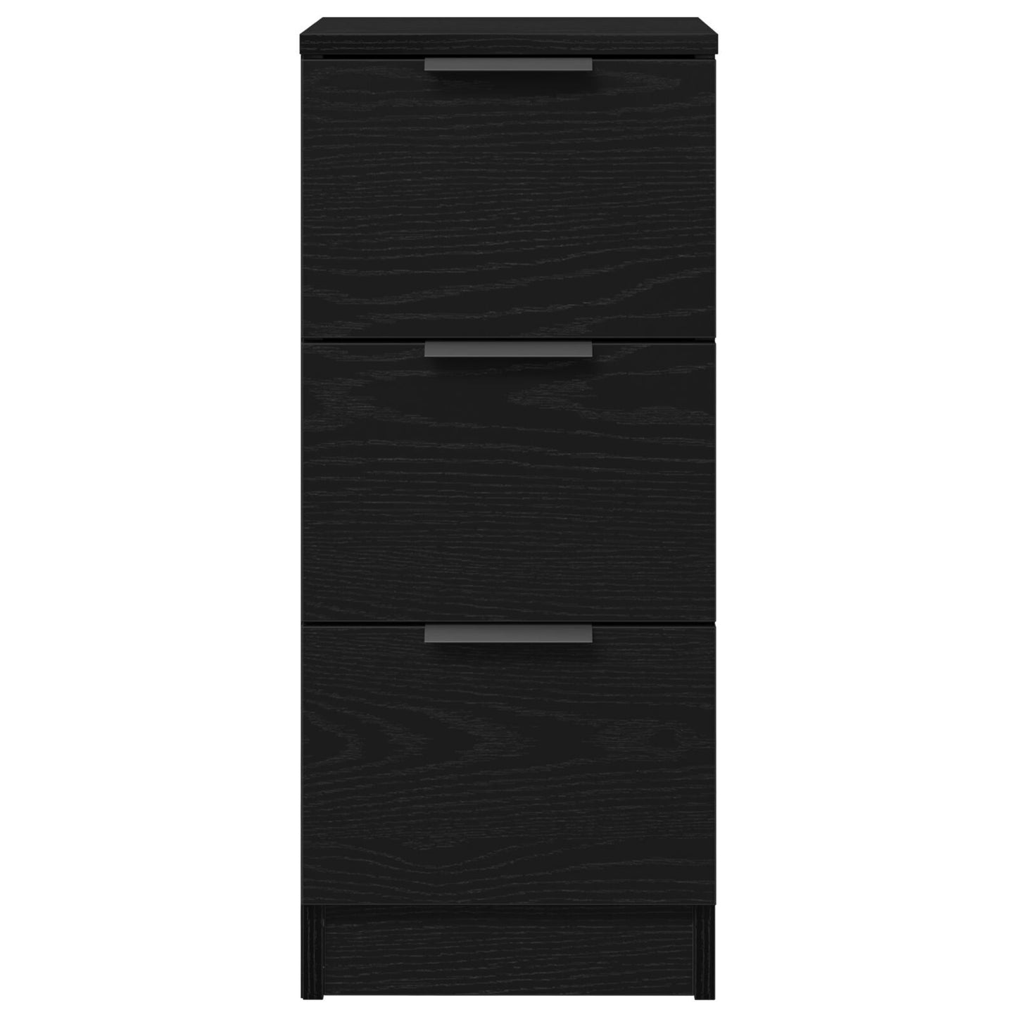 Sideboards 2 pcs Black oak 30 x 30 x 70 cm Engineered wood