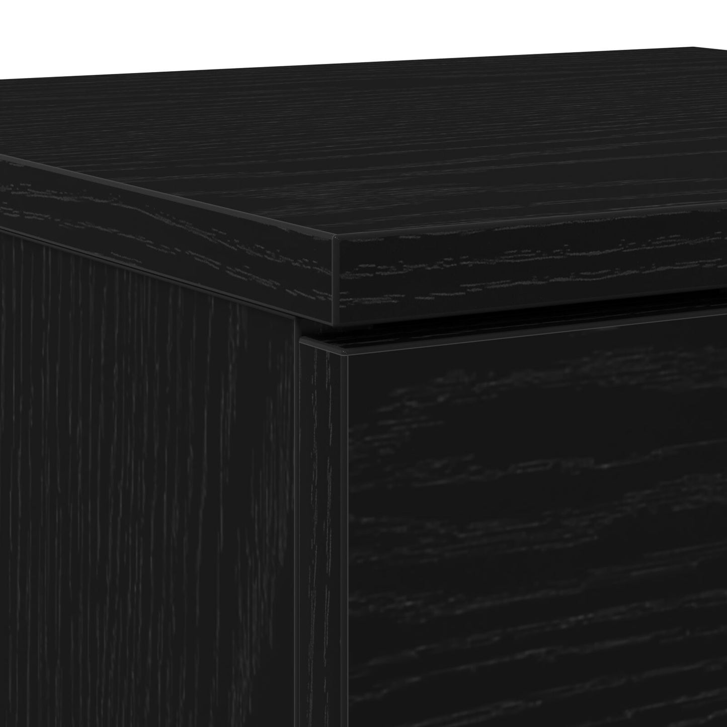 Sideboards 2 pcs Black oak 30 x 30 x 70 cm Engineered wood