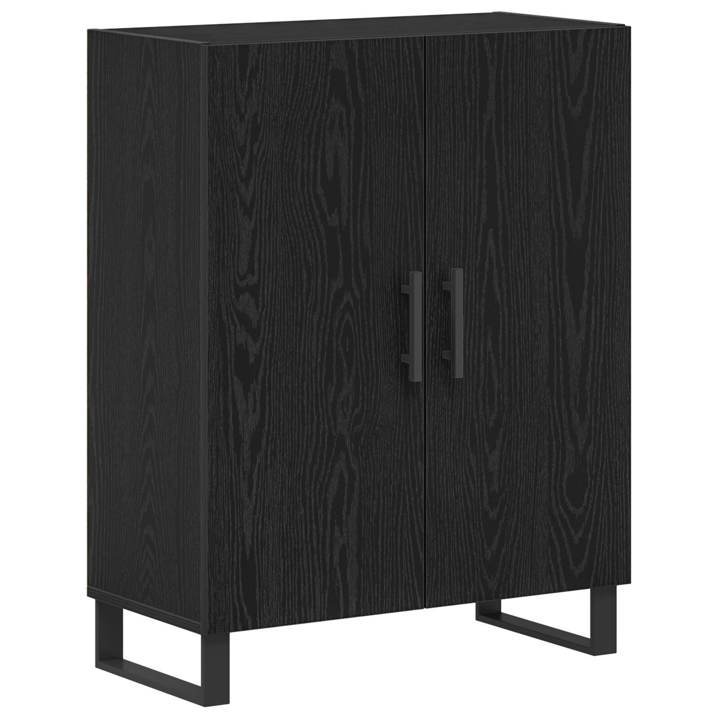 Sideboard Black oak 69.5 x 34 x 90 cm Engineered wood