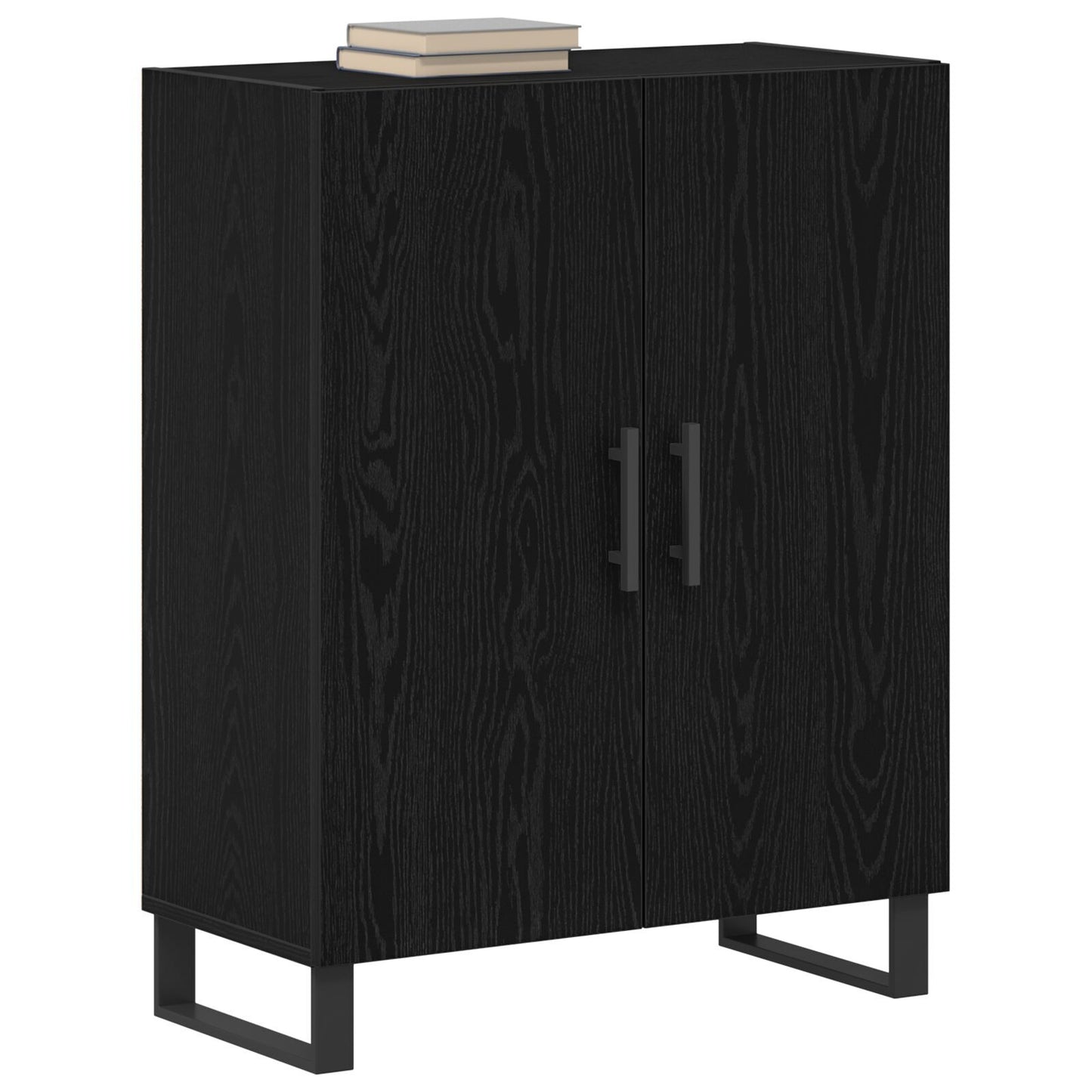 Sideboard Black oak 69.5 x 34 x 90 cm Engineered wood