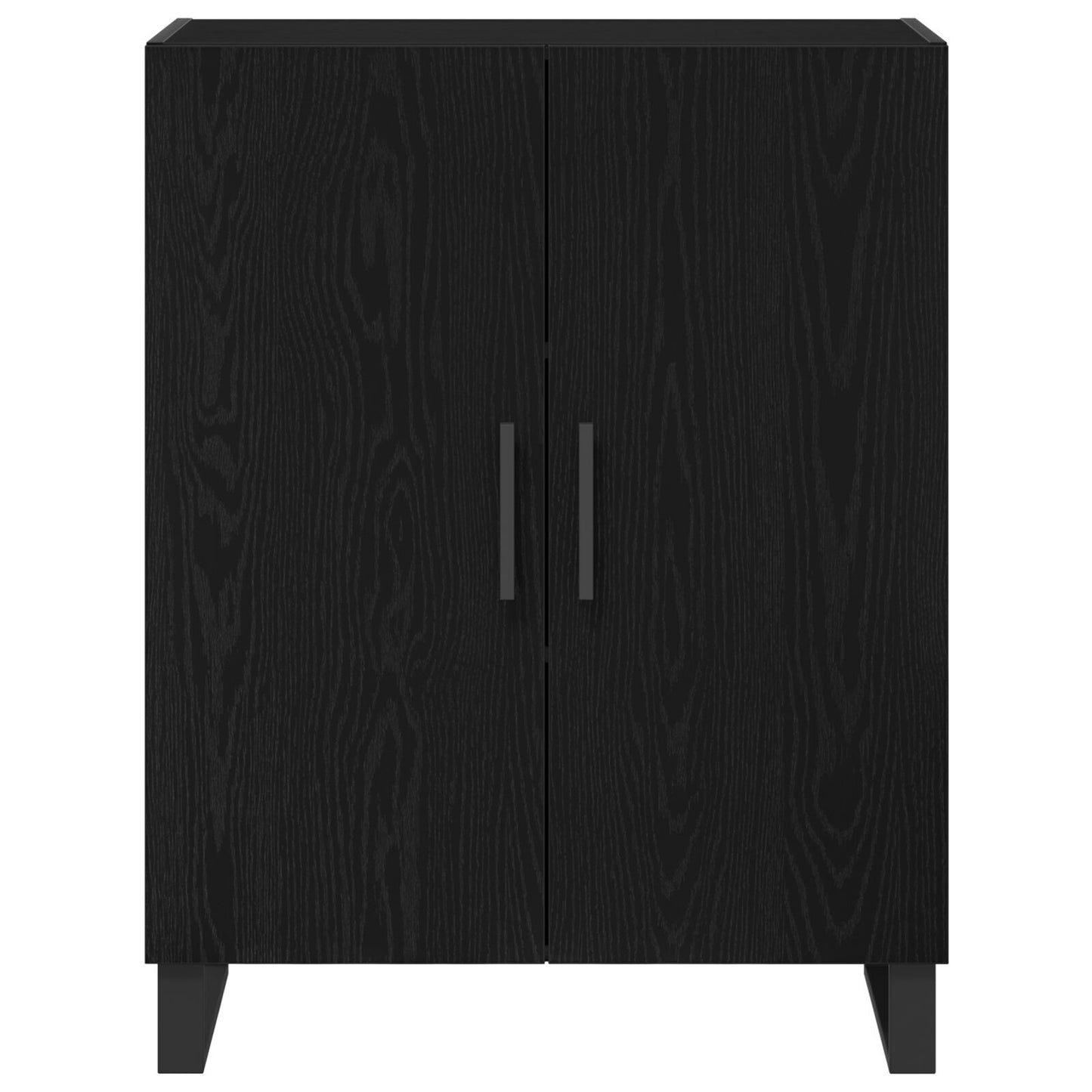 Sideboard Black oak 69.5 x 34 x 90 cm Engineered wood