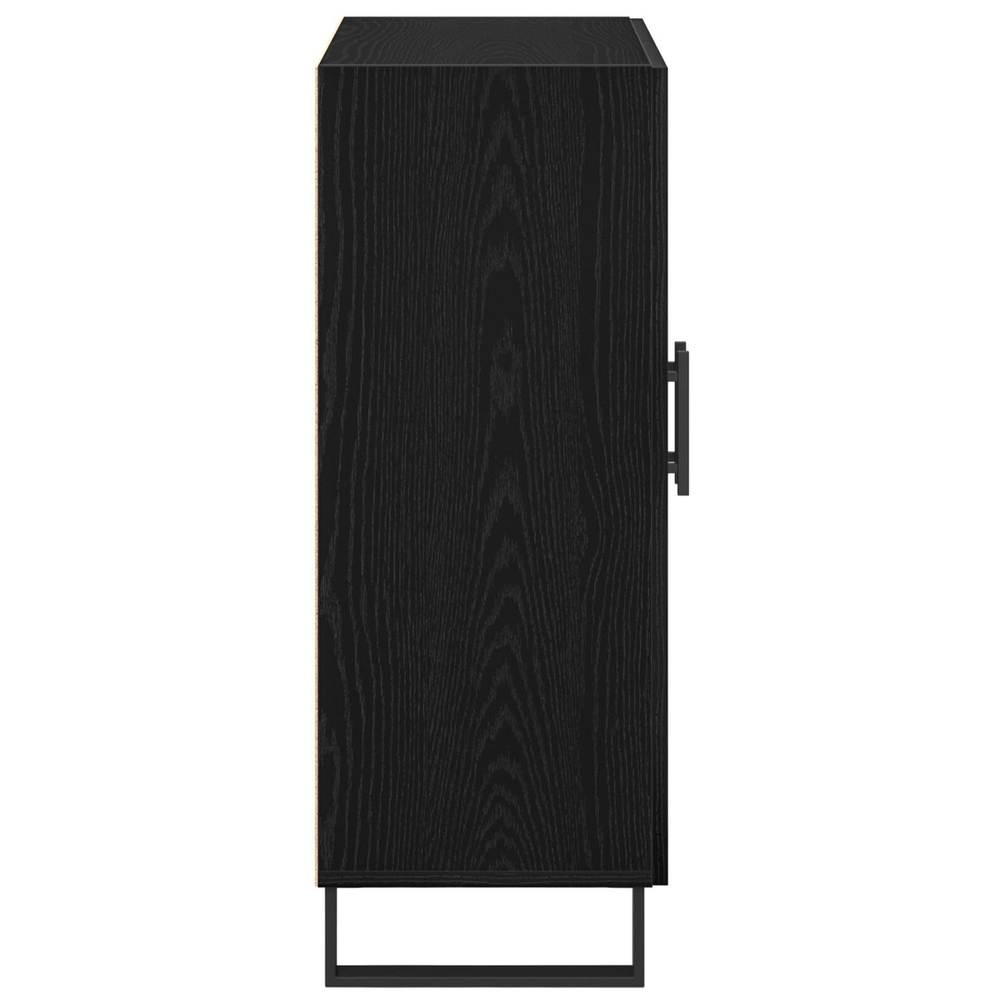 Sideboard Black oak 69.5 x 34 x 90 cm Engineered wood