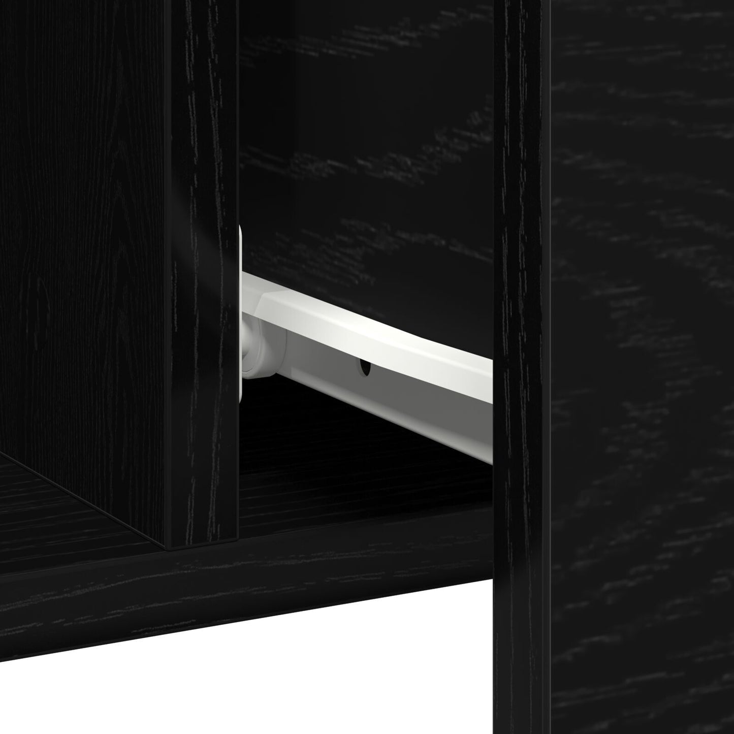 Sideboard Black oak 100 x 36 x 60 cm Engineered wood