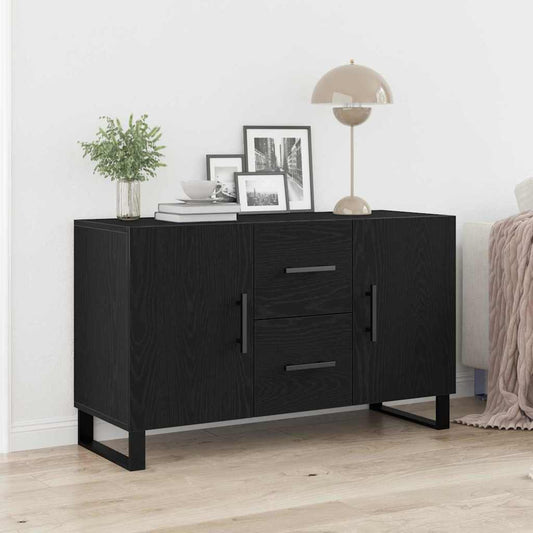Sideboard Black oak 100 x 36 x 60 cm Engineered wood