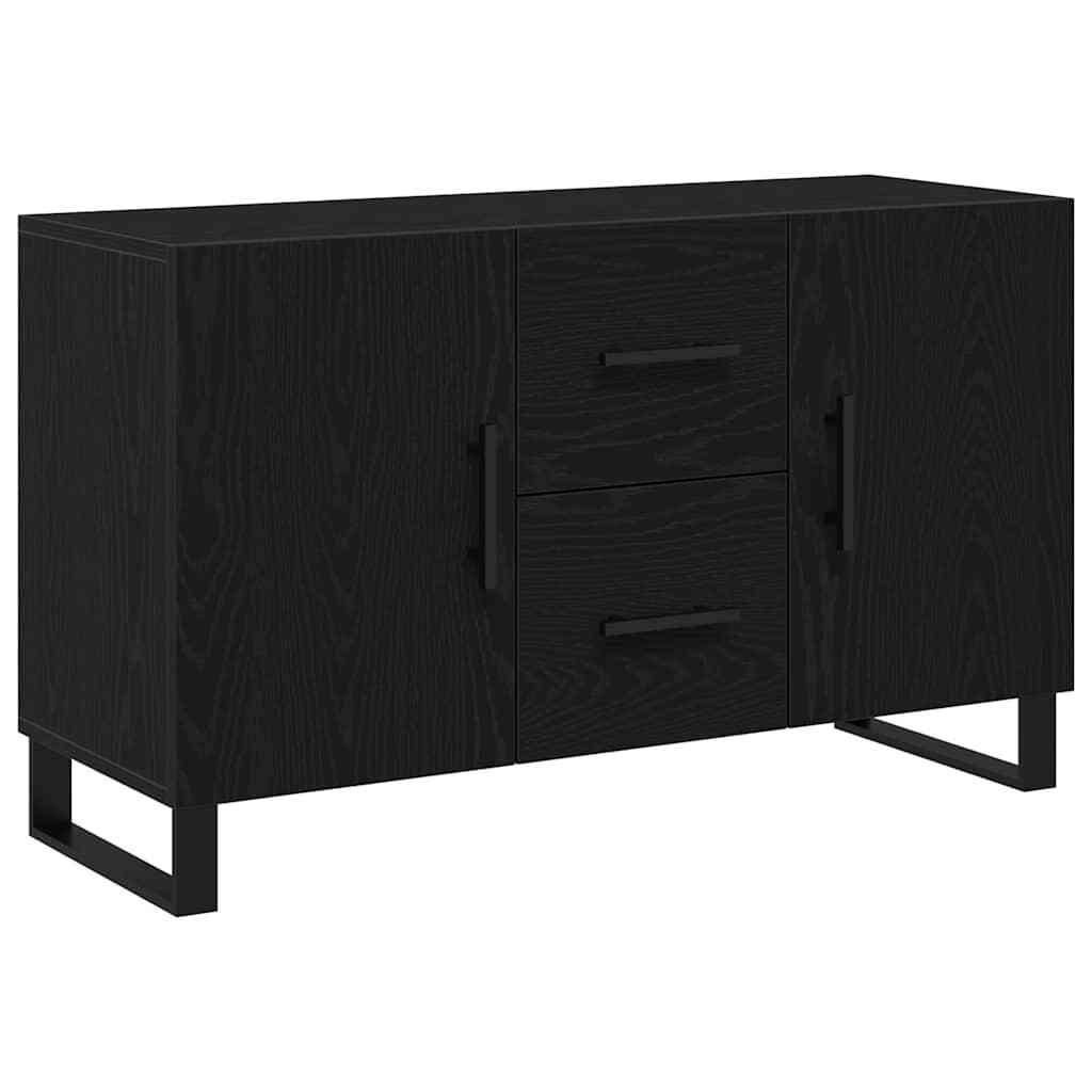 Sideboard Black oak 100 x 36 x 60 cm Engineered wood