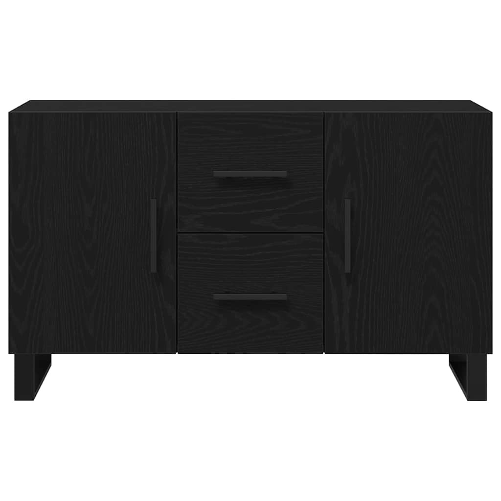 Sideboard Black oak 100 x 36 x 60 cm Engineered wood
