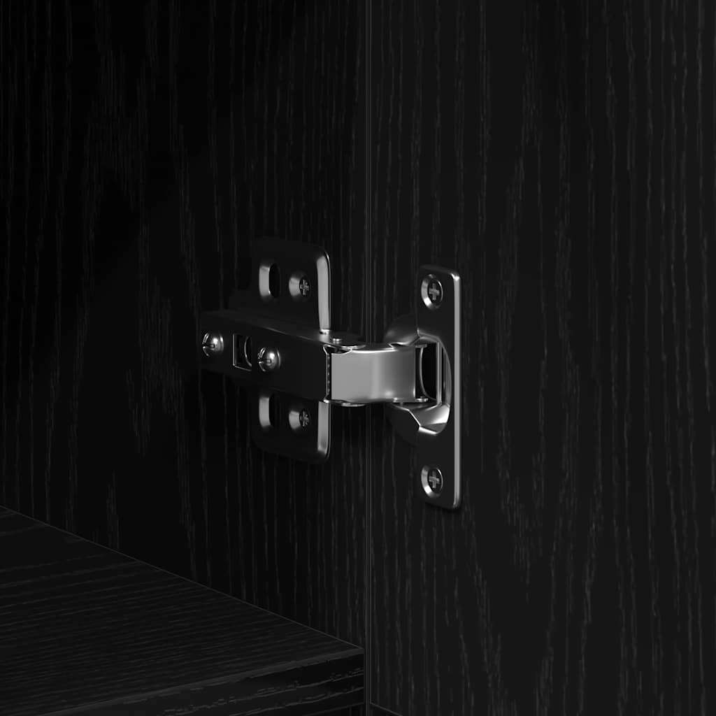 Sideboard Black oak 100 x 36 x 60 cm Engineered wood