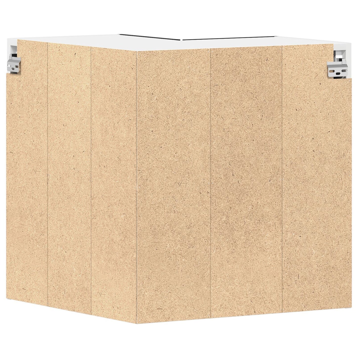 Hanging Corner Cabinet with Shelf Black oak 57 x 57 x 60 cm