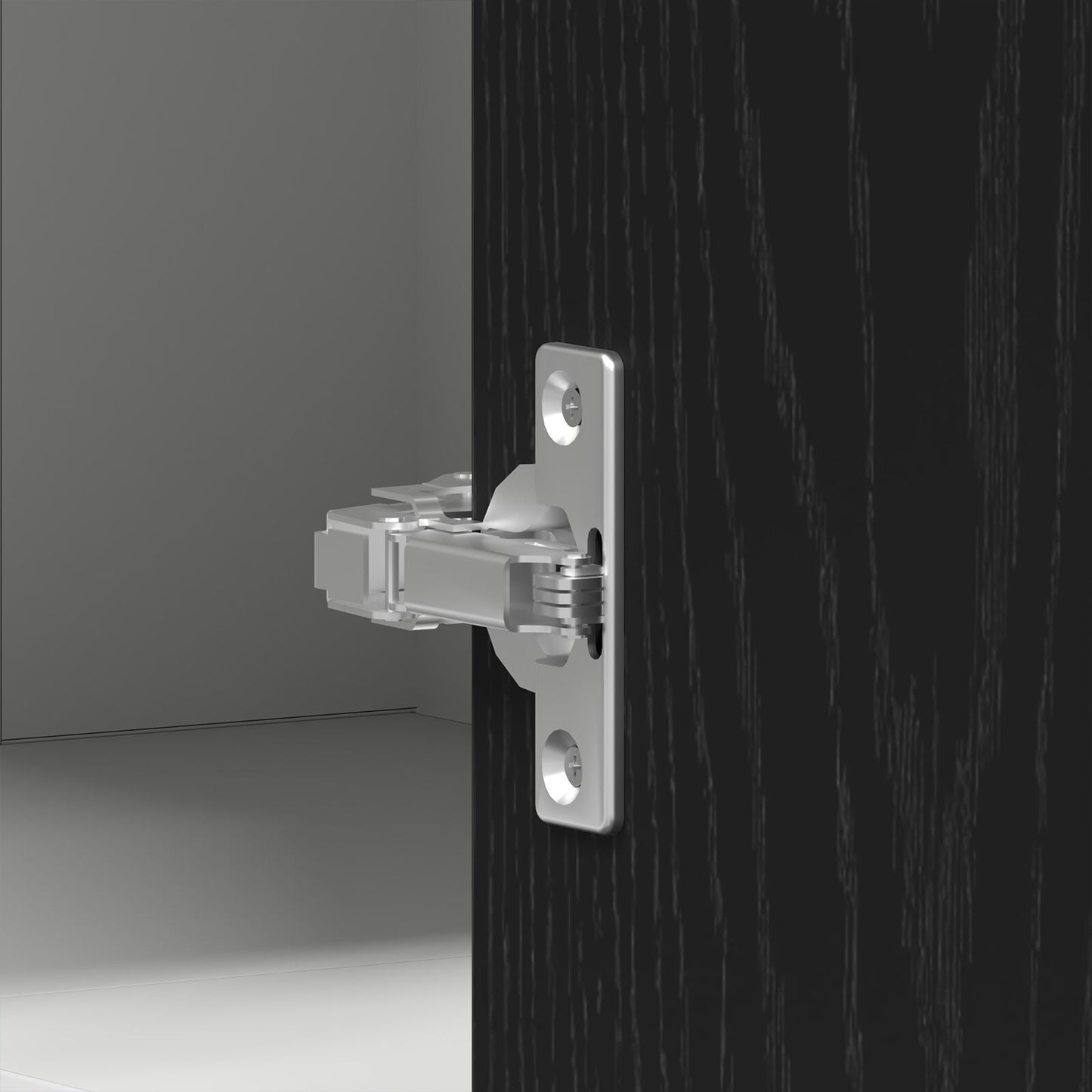 Hanging Corner Cabinet with Shelf Black oak 57 x 57 x 60 cm