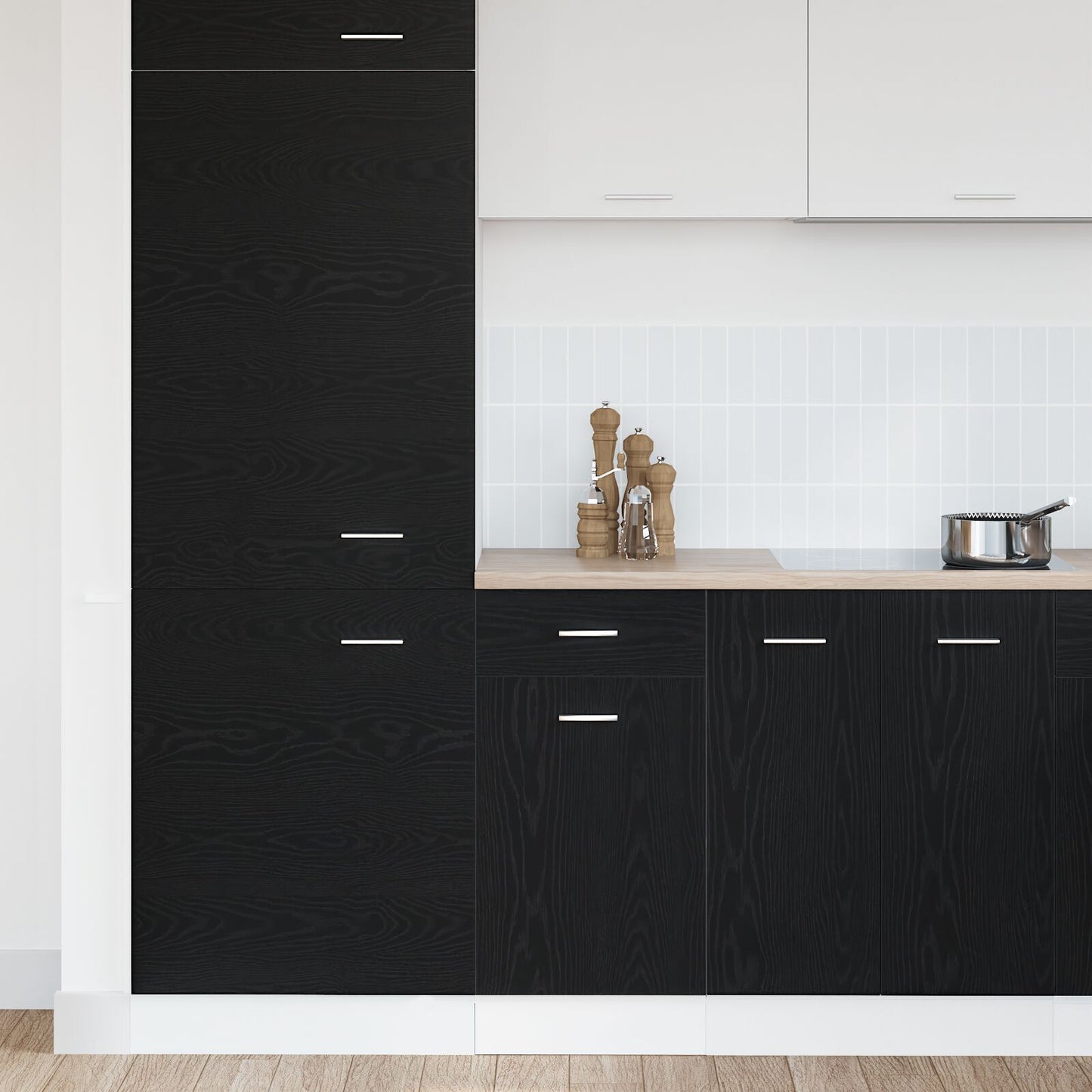 Drawer Bottom Cabinet with Drawer Black oak 40 x 46 x 81.5 cm