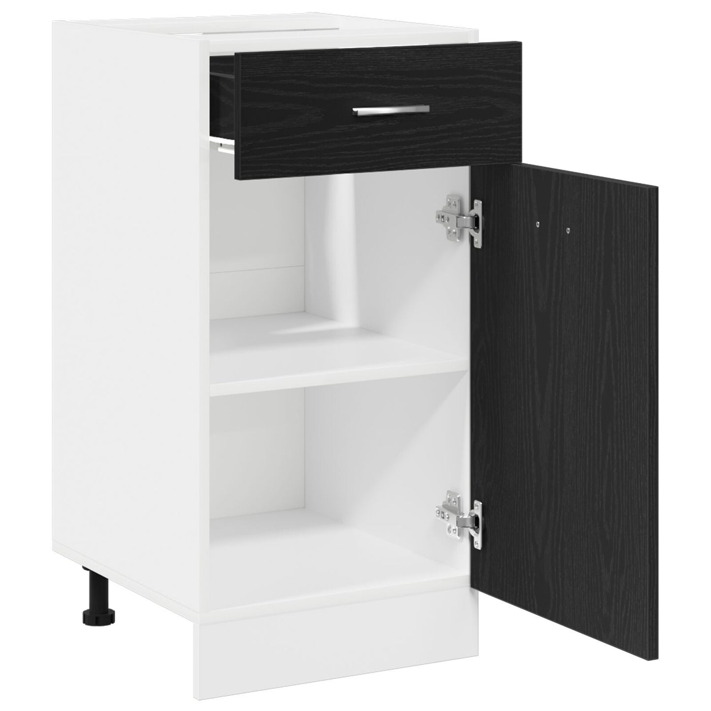Drawer Bottom Cabinet with Drawer Black oak 40 x 46 x 81.5 cm
