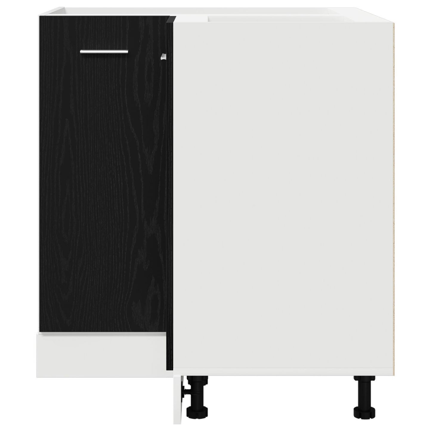 Corner Bottom Cabinet Riga Black oak 75.5 x 75.5 x 81.5 cm