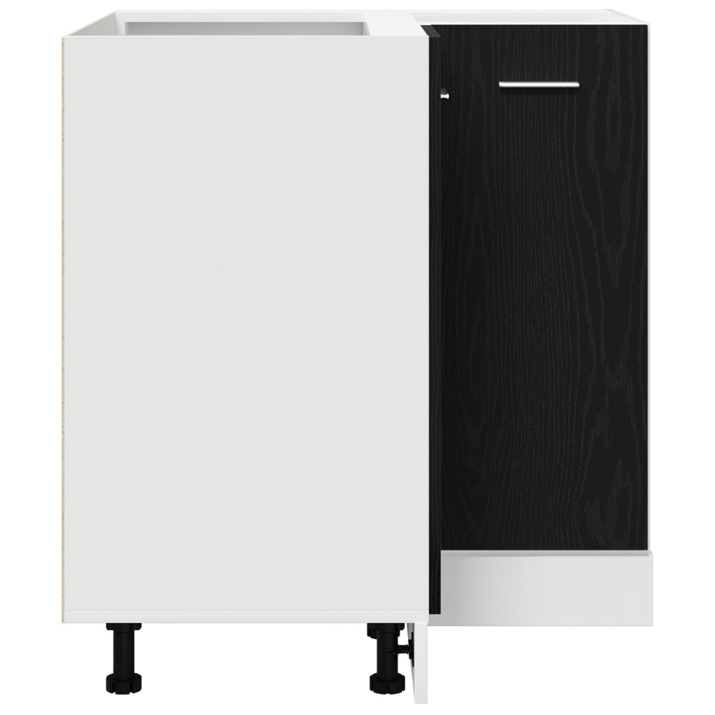 Corner Bottom Cabinet Riga Black oak 75.5 x 75.5 x 81.5 cm