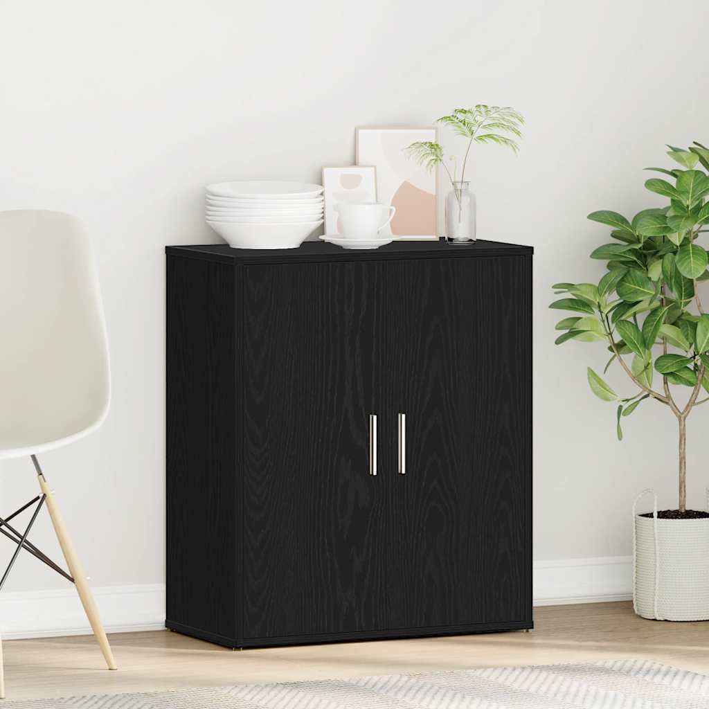 Sideboard Black Oak 60x31x70 cm Engineered Wood