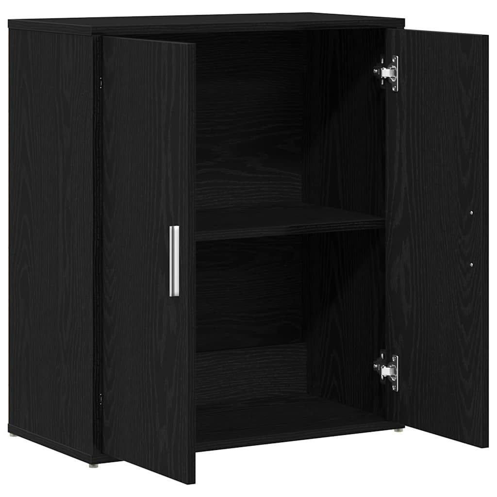 Sideboard Black Oak 60x31x70 cm Engineered Wood