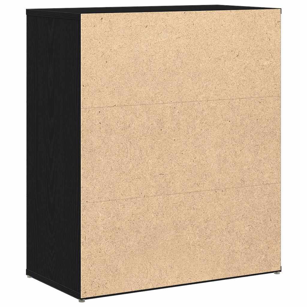 Sideboard Black Oak 60x31x70 cm Engineered Wood