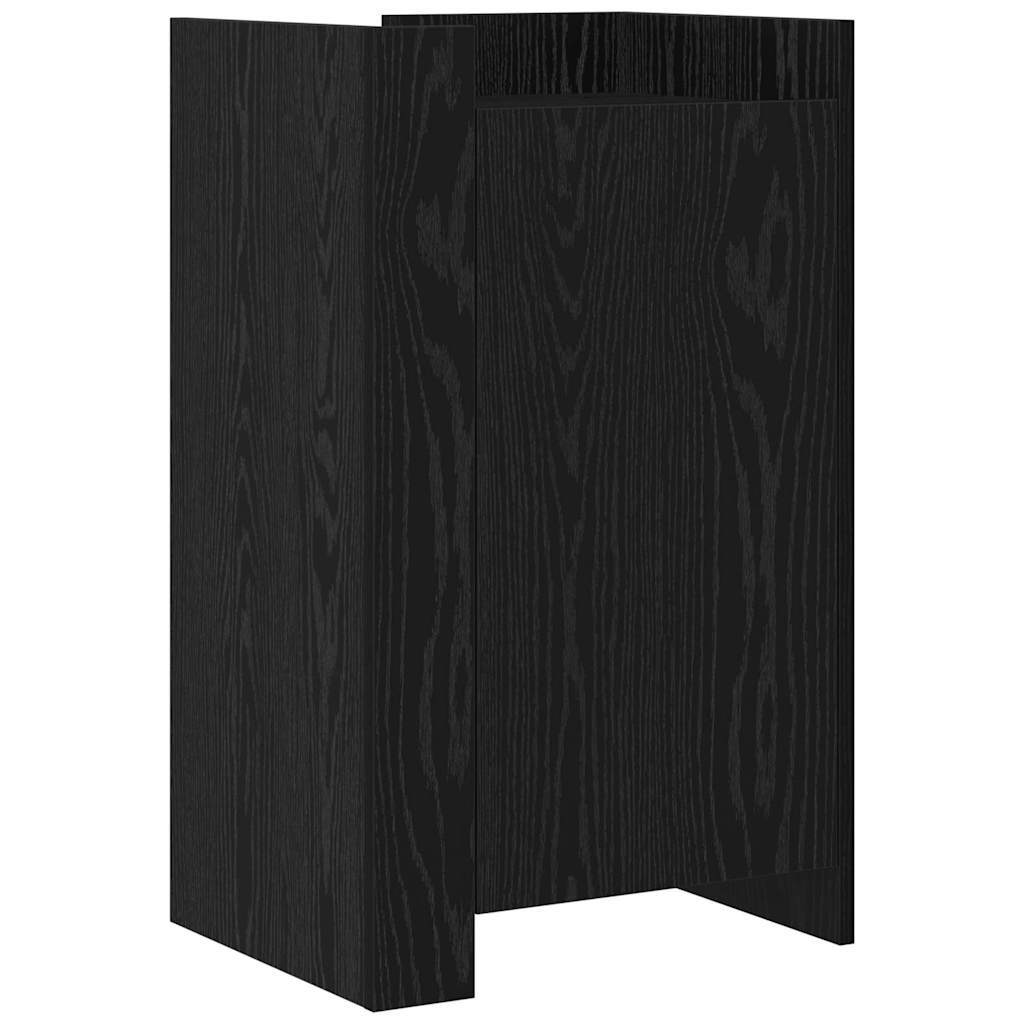 Sideboard Black Oak 45 x 35 x 75 cm Engineered wood