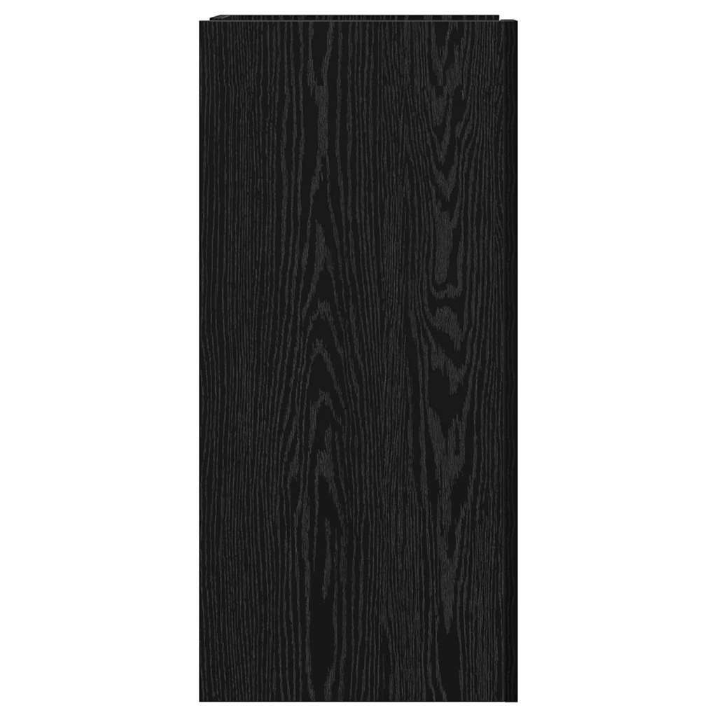 Sideboard Black Oak 45 x 35 x 75 cm Engineered wood