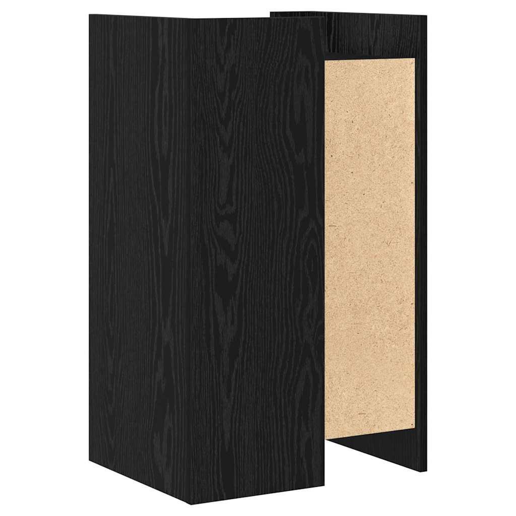 Sideboard Black Oak 45 x 35 x 75 cm Engineered wood