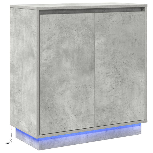 Sideboard Concrete Grey 71 x 34.5 x 75 cm Engineered wood