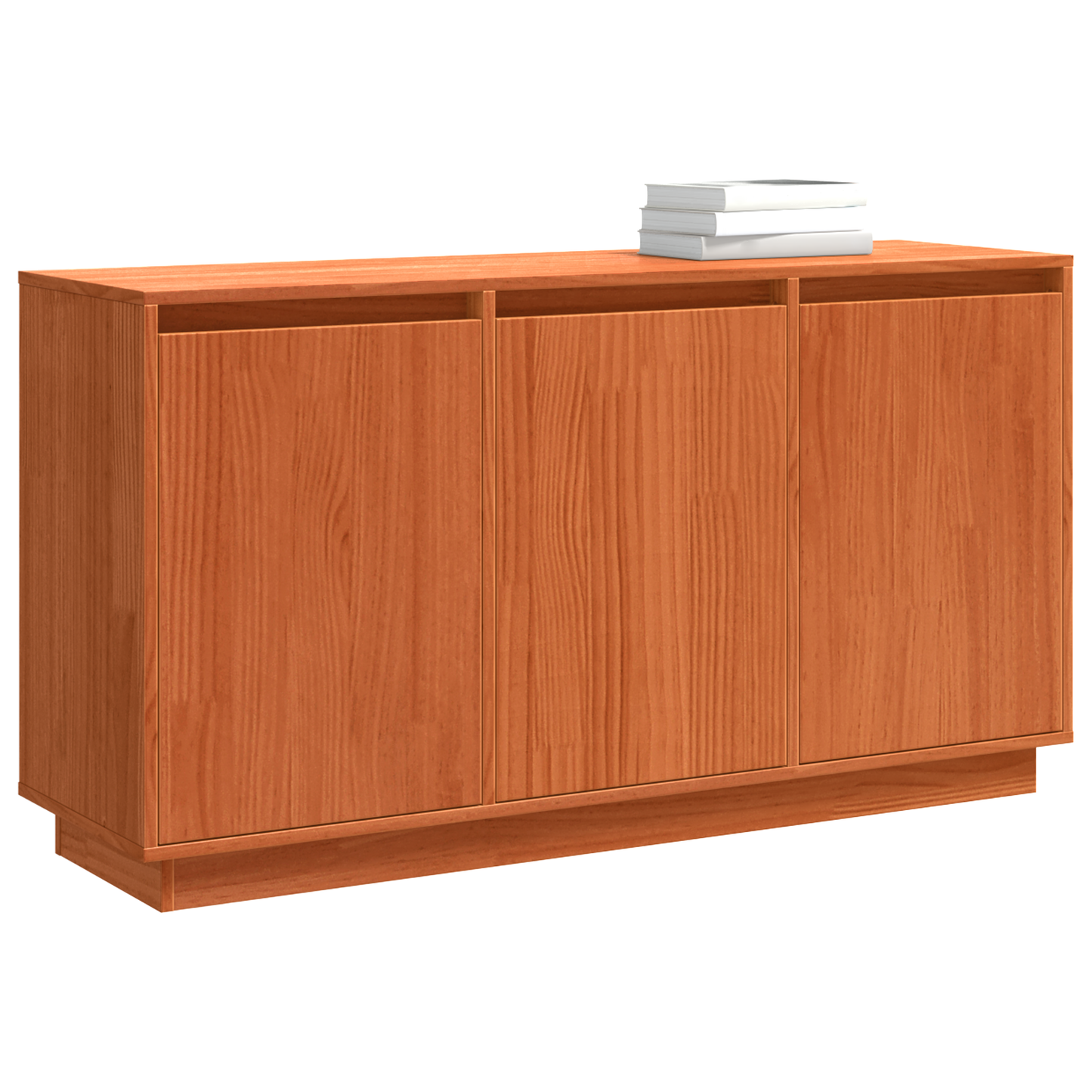 Sideboard Brown Oak 111 x 34 x 60 cm Solid Pine Wood