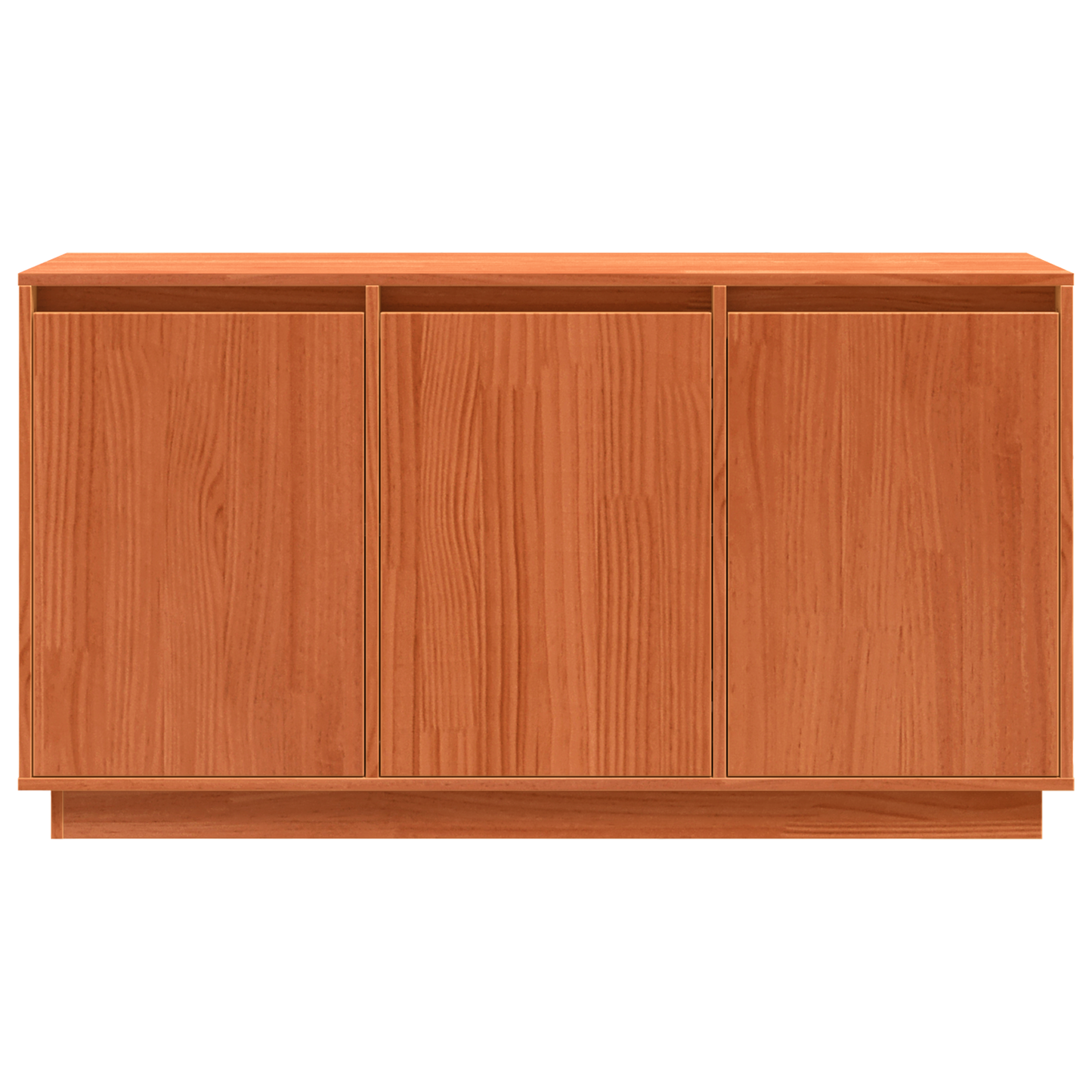 Sideboard Brown Oak 111 x 34 x 60 cm Solid Pine Wood
